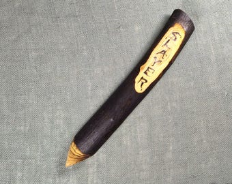 Slayer Vampire Stake, Hand Carved Wood, Buffy Halloween Costume Prop