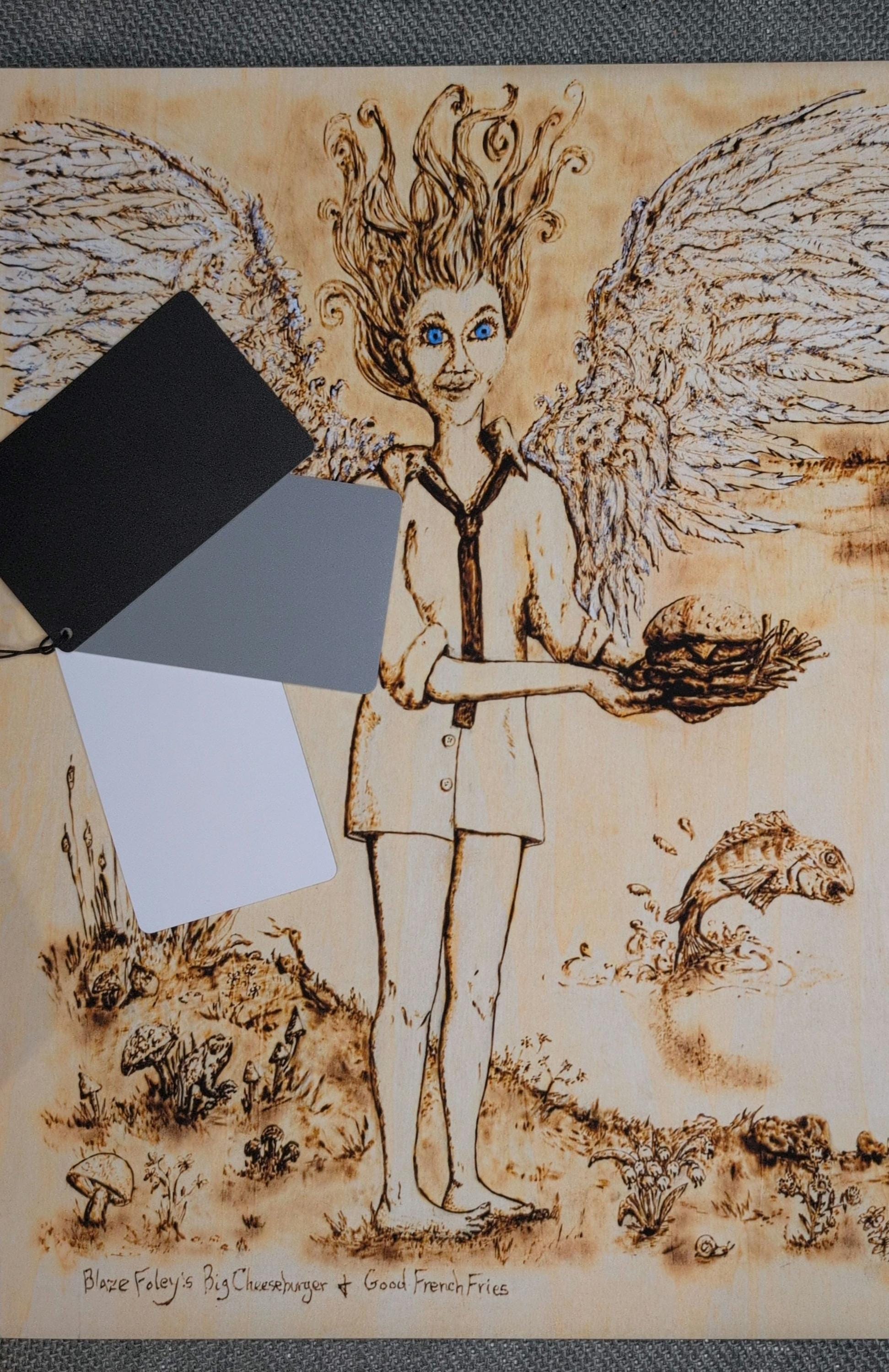 Pyrography Texas Pyrography Drawing Inspired by Texas Singer Songwriter Blaze Foley ...