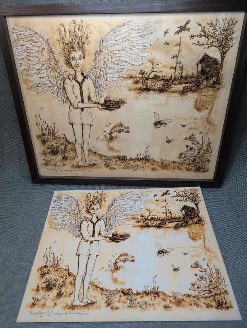 Pyrography Drawing Inspired by Texas Singer Songwriter Blaze Foley ...
