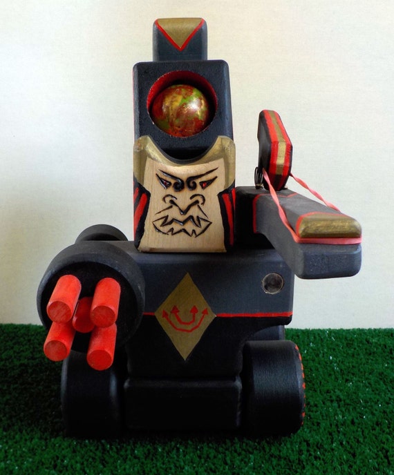 Samurai Rubber Band Ping Pong Ball Shooter Tank Robot Etsy