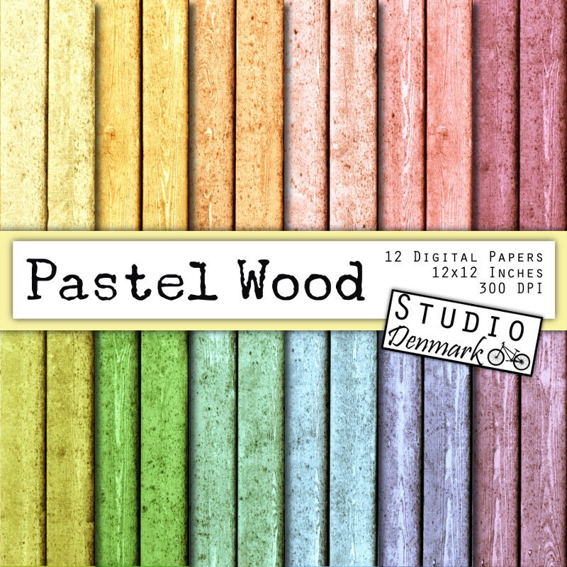 Wood Digital Paper Pastel Shabby Wood Planks Background | Etsy