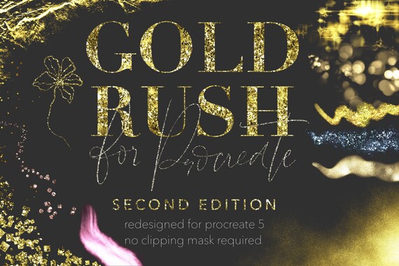 Gold Rush Confetti And Glitter Brush Bundle For Procreate App Etsy Gold Rush Confetti And Glitter Brush Bundle For Procreate App Etsy