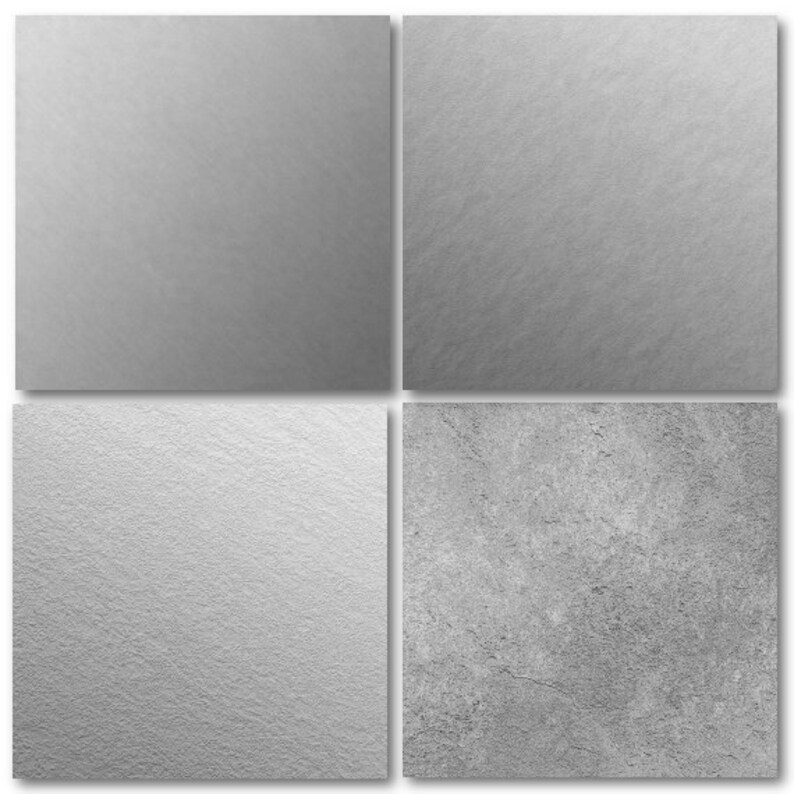 Silver Foil Digital Paper Silver Foil Textures Textured | Etsy