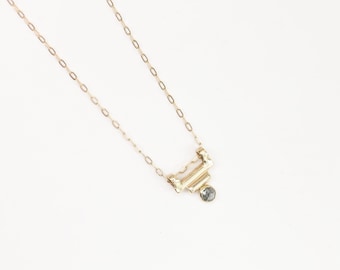 Diamond Deco Gold Necklace