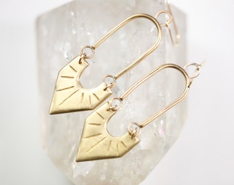EPONA Gold Tropfen Ohrringe
