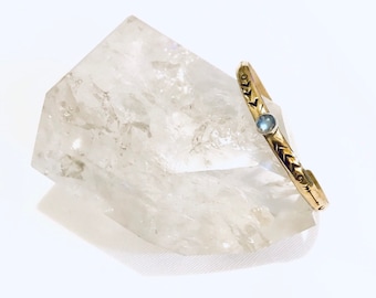 All Seeing Eye Brass and Moonstone