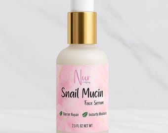 Snail Mucin Face Serum for Glowing Skin | Rice Extract & Beetroot | Moisturizer  Dry, Oily, Sensitive Skin