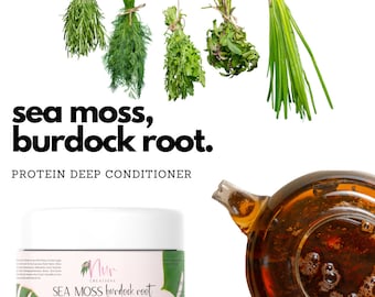 Sea Moss Burdock Root Protein Treatment Deep Conditioner with Sulfur