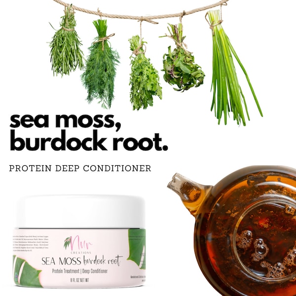 Sea Moss Burdock Root Protein Treatment Deep Conditioner with Sulfur