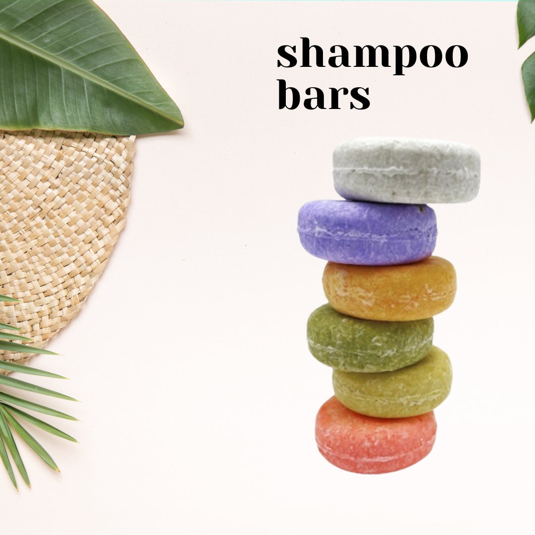 Shampoo Bars, Eco Friendly, Vegan Sulfate Free TSA Approved Travel, Less Waste, Environmentally