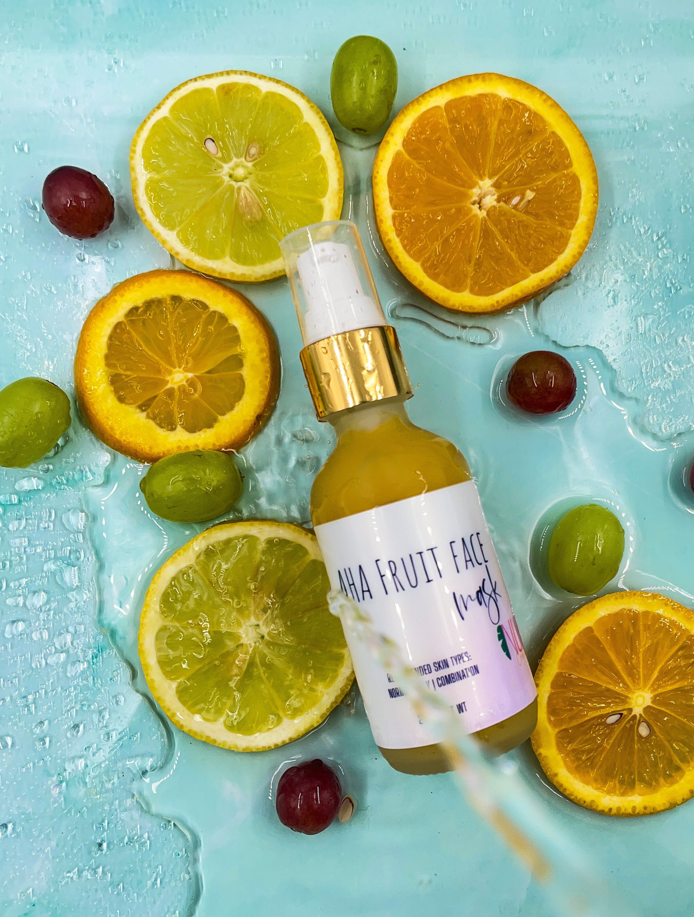 AHA Fruit Acid Face Peel Exfoliating Face Mask Glowing Skin Etsy