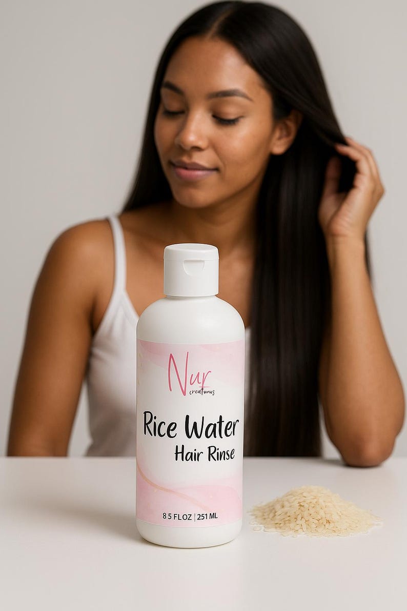 Rijst Water Haarspoeling Indiase ginseng Ashwagandha Amla Kliswortel Brandnetel Heermoes afbeelding 1