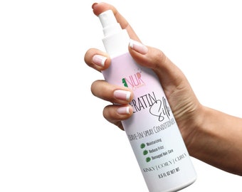 Keratin Silk Leave-In Hair Conditioner for Dry, Damaged Hair