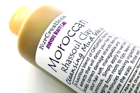 Rhassoul Clay Mud Wash Masque W 8 Herbal Extracts No Etsy