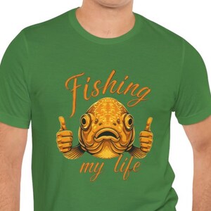Fishing is My Life T-Shirt | Funny Fishing Gift | Fisherman Apparel | Fishing Lover | Angler | Outdoor Enthusiast | Short Sleeve Tee