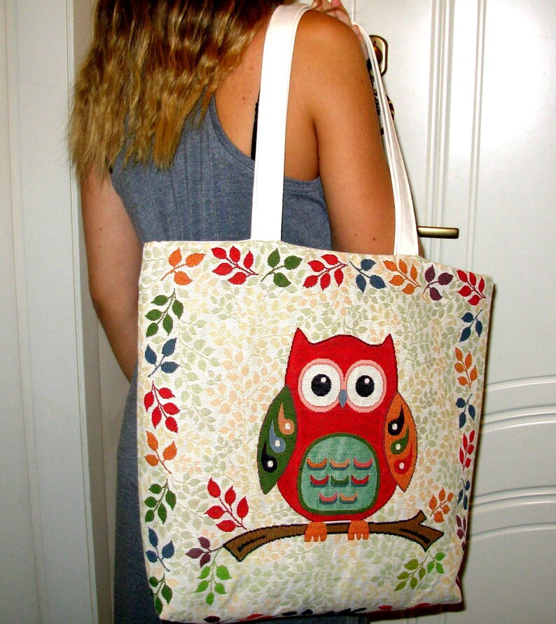 owl beach bag