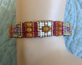 Hand woven Gemstone Bracelet