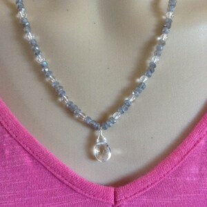 Quartz and Labradorite Necklace