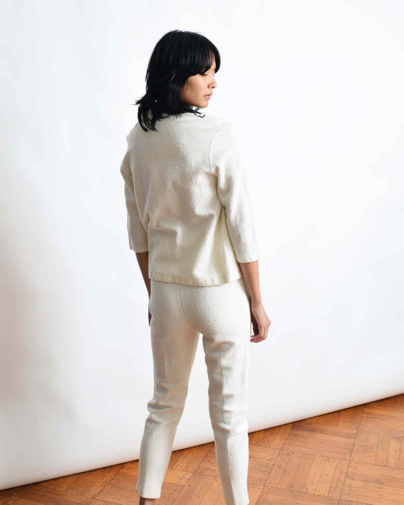 Vintage 1950s Terrycloth Three Piece Set 50s Pants Set 25 XS Extra Small