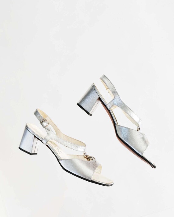 Vintage 1970s Metallic Sandals