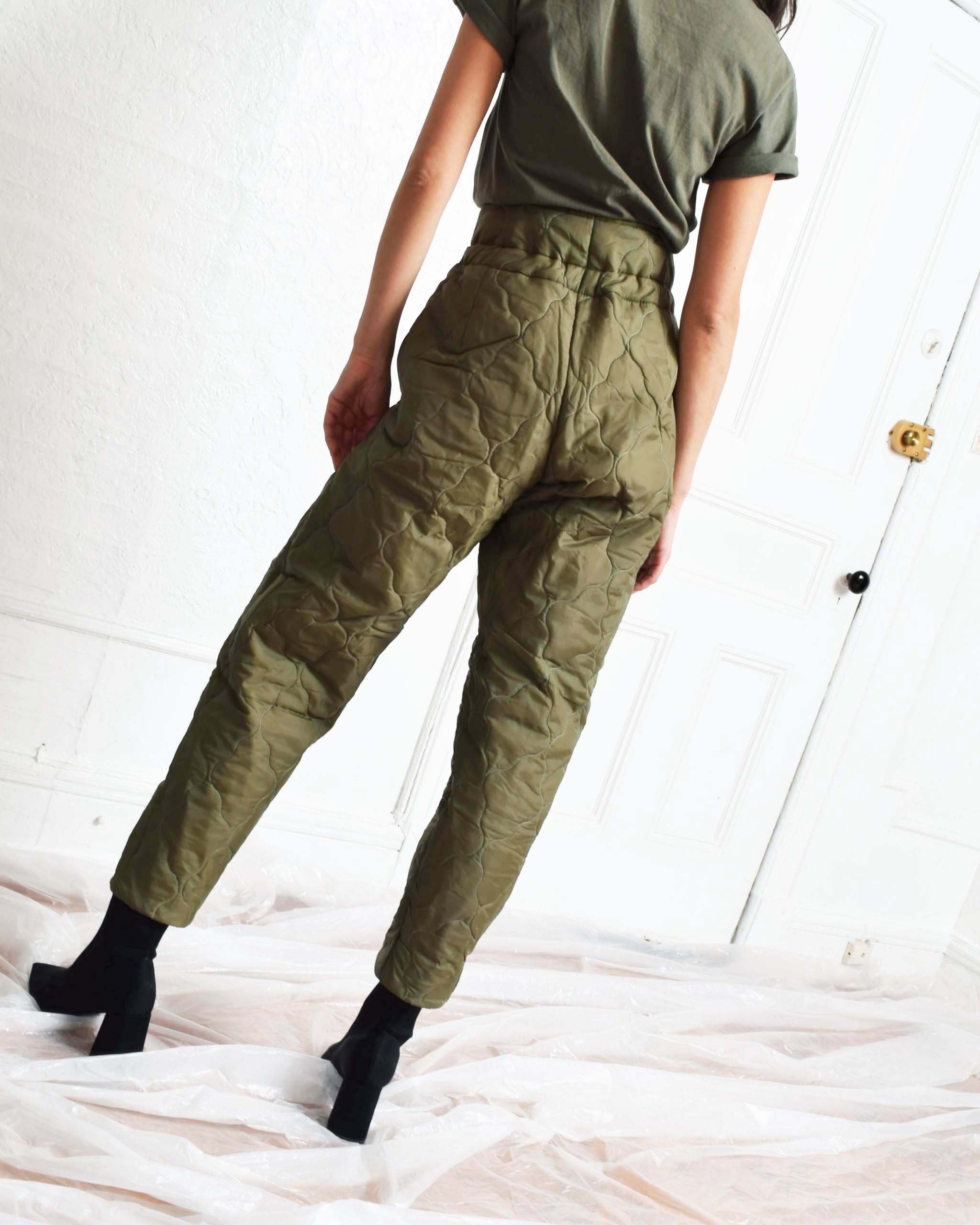 Quilted shop cargo pants
