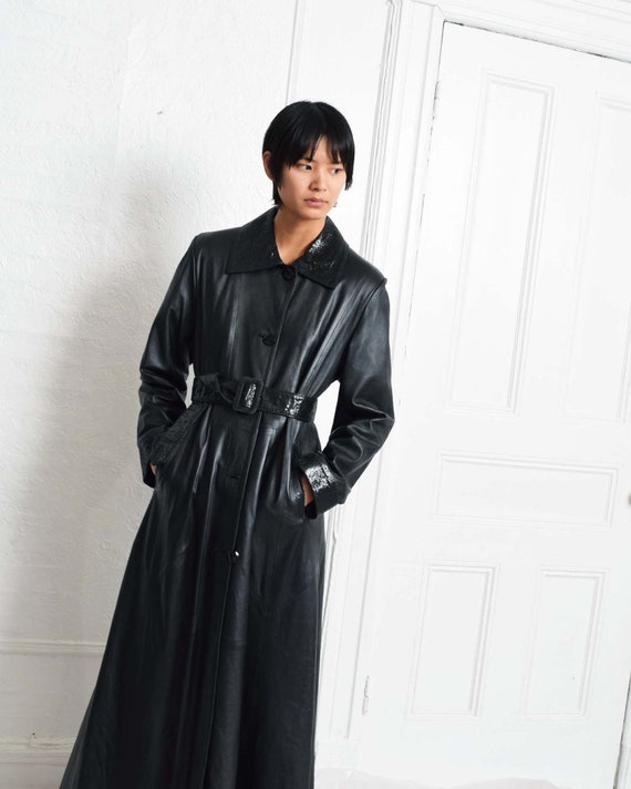 Vintage Versace Leather Trench