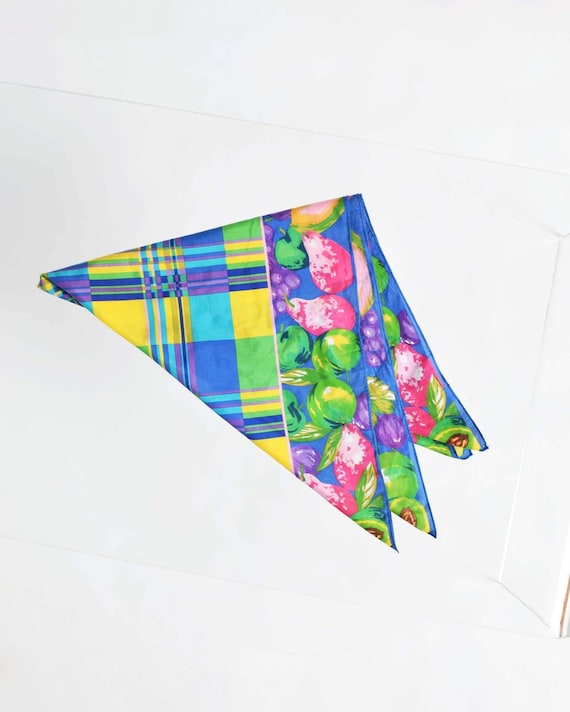 Vintage Fruit Print Scarf