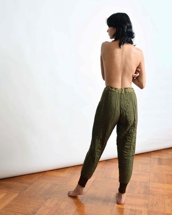 Vintage Quilted Liner Pants Reversible Insulated Cotton Pants - Etsy