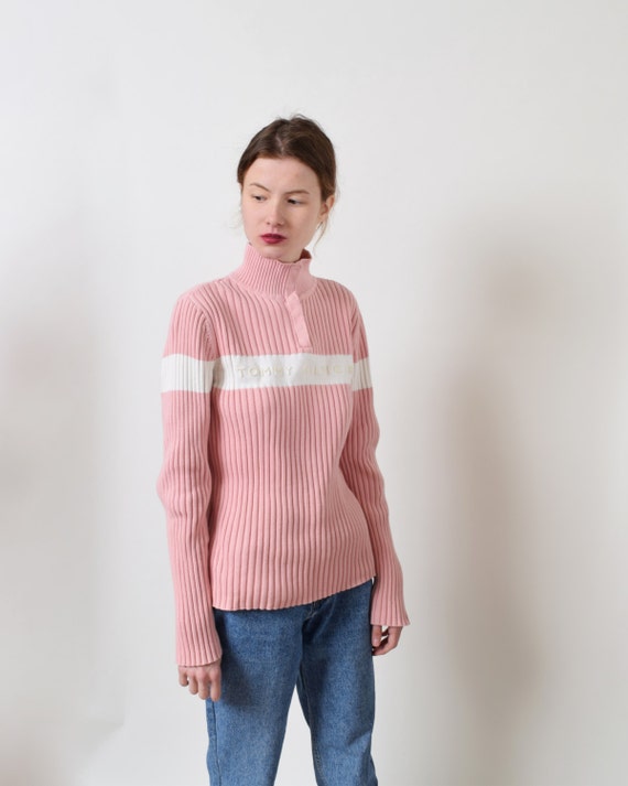 pink tommy sweater