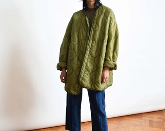Vintage Oversized Quilted Liner Jacket S M L - Etsy