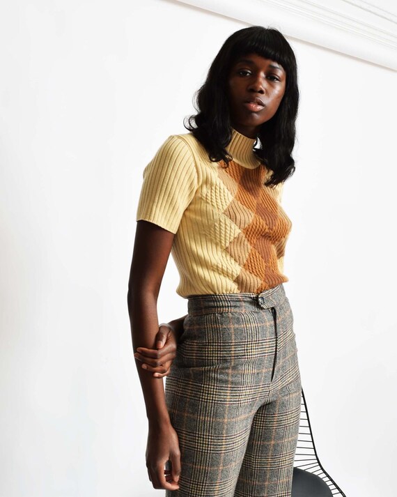 Vintage Escada Argyle Top