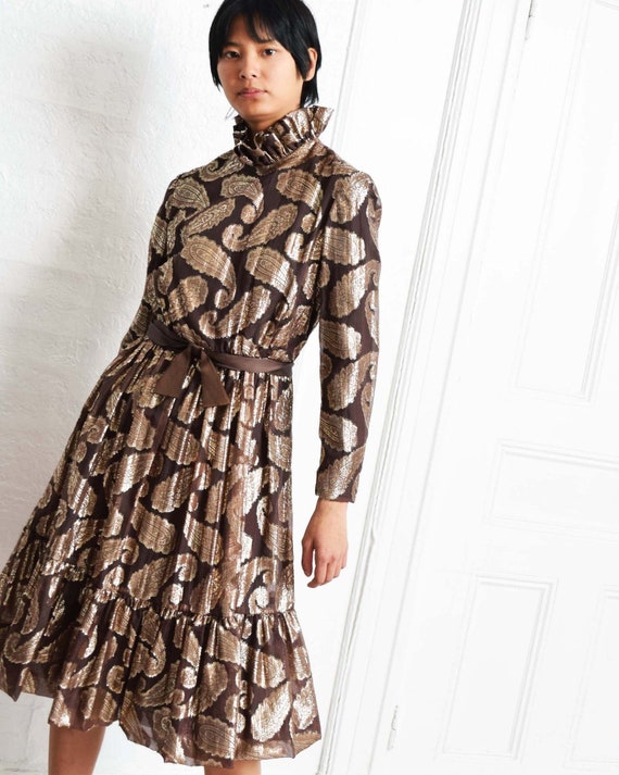 Vintage Ceil Chapman Paisley Dress