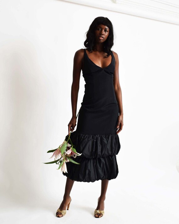 Vintage Ruffle Hem Dress