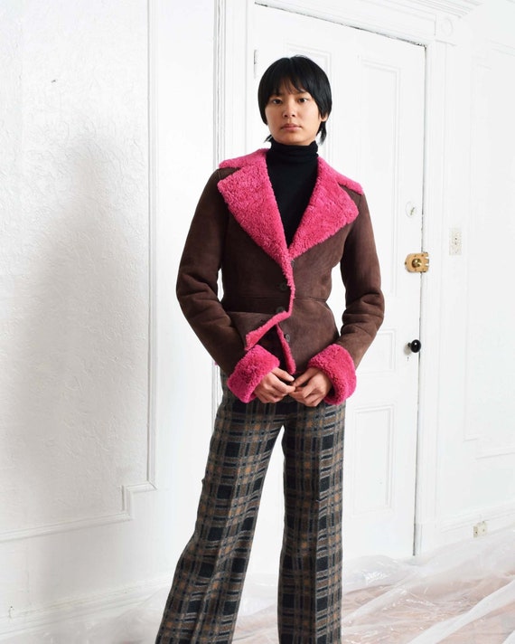 Vintage Pink Shearling Jacket - image 2