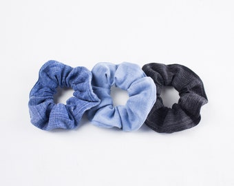 Scrunchie pattern, PDF downloadable pattern, Personal license, Upcycled denim scrunchie, Scrunchie diy, scrunchie digital pattern,