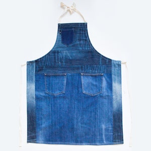 Apron pattern, apron digital pattern, PDF downloadable pattern, Personal license, Upcycled denim apron, apron diy, how to make an apron, image 10