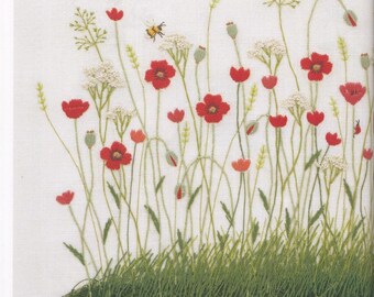 40 Embroidery Patterns - Kazuko Aoki - Embroidery Patterns - Embroidery - Botanical - japanese craft ebook - PDF - instant download
