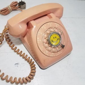 Pink Rotary Desk Phone - Free Shipping to the Lower 48!