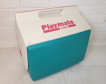 Vintage Teal, Pink, & White Igloo Playmate Cooler! Free Shipping to Lower 48!
