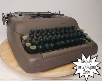 Brown 1951 Smith-Corona "Silent" Display Typewriter w/Case, Manual, & Key - Free Shipping to Lower 48!