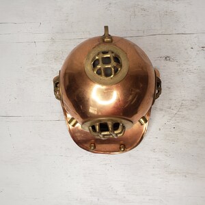 Vintage Scuba Diving Helmet Decor 8 Copper and Brass Free Shipping to the Lower 48 image 5