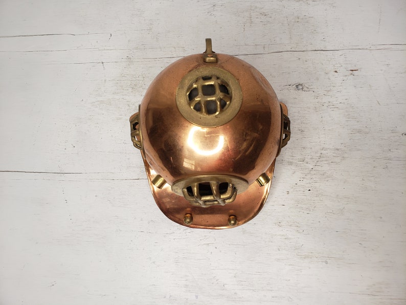 Vintage Scuba Diving Helmet Decor 8 Copper and Brass Free Shipping to the Lower 48 image 5