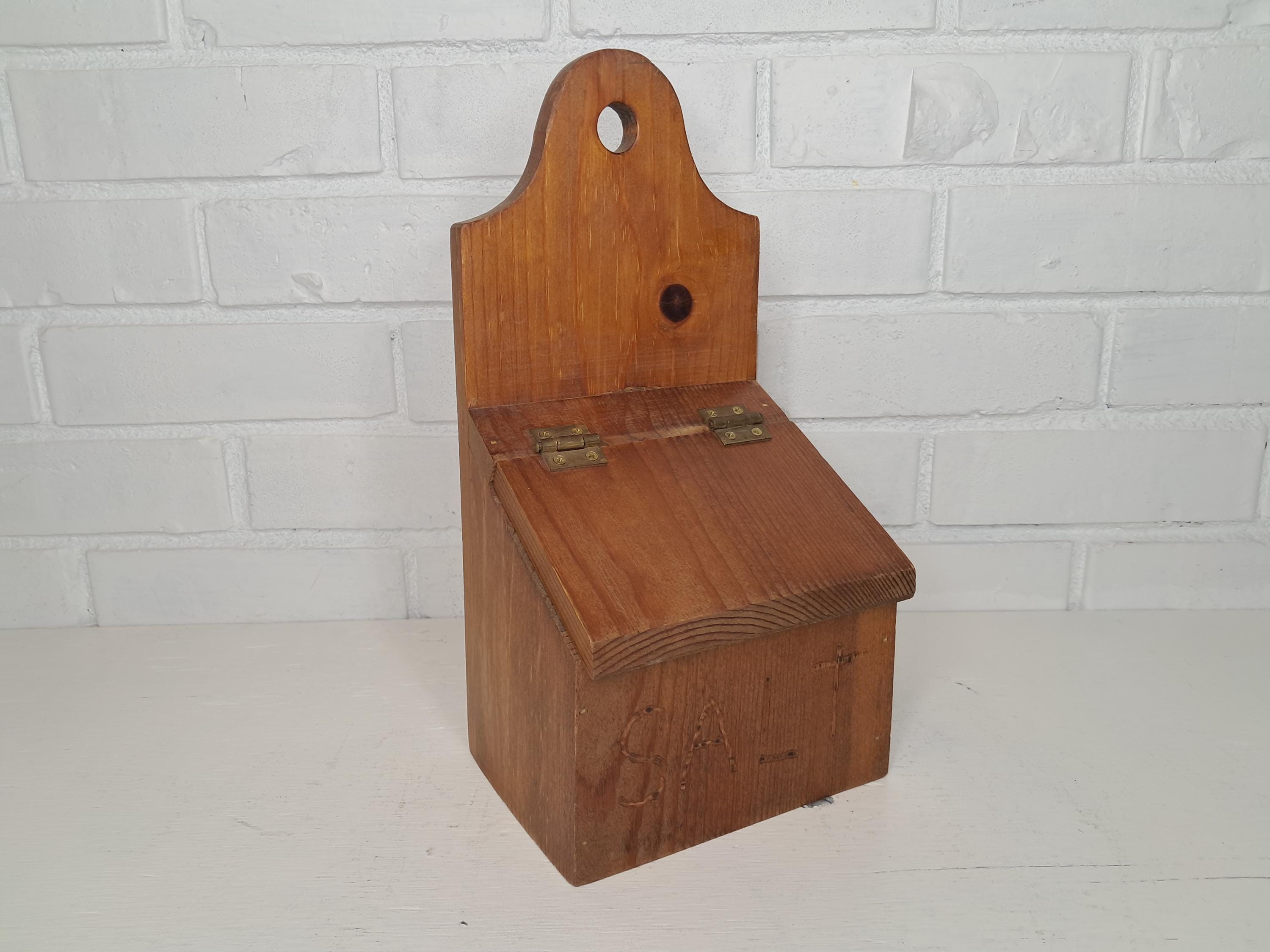 Wood Salt Box Antique - Etsy