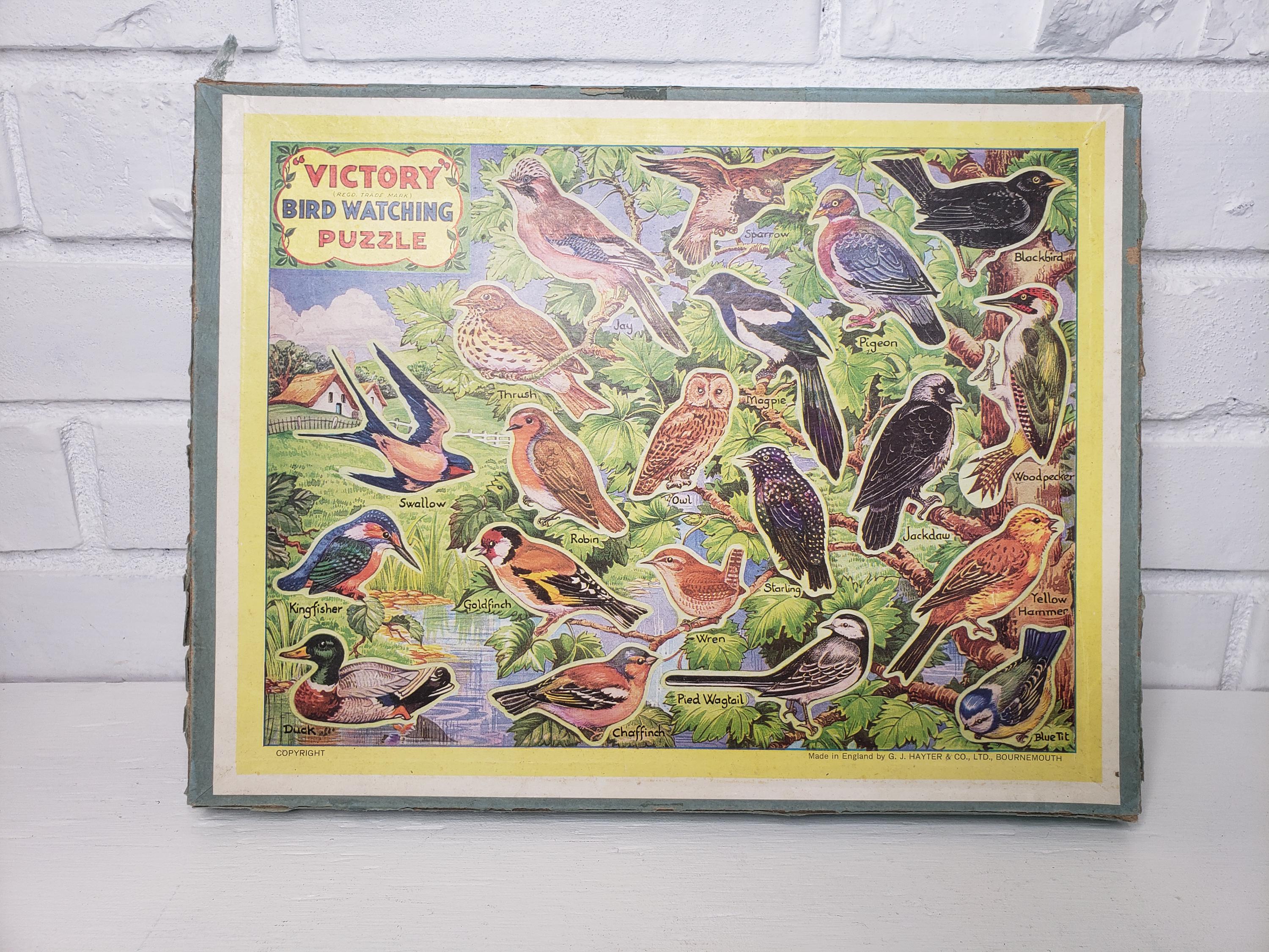 Vintage Victory Bird Watching Puzzle – 3D Bird Pieces - Etsy