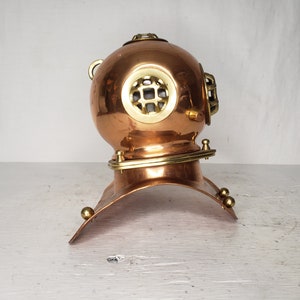 Vintage Scuba Diving Helmet Decor 8 Copper and Brass Free Shipping to the Lower 48 image 2