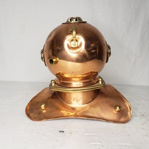 Vintage Scuba Diving Helmet Decor 8 Copper and Brass Free Shipping to the Lower 48 image 3