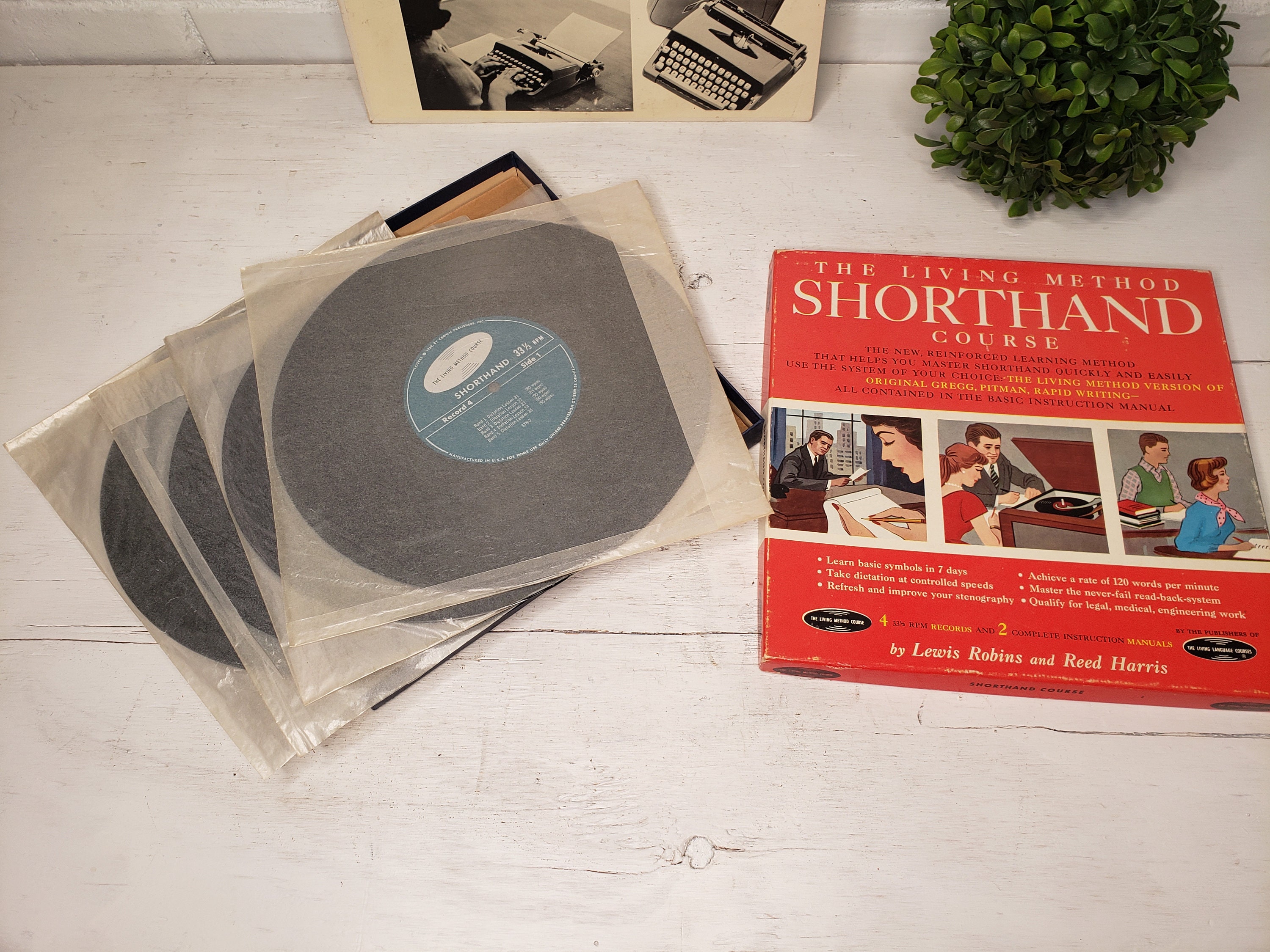 Typewriter Course Vintage Typewriter Typing Course on Records – Ephemera Collection - Etsy