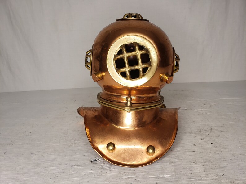 Vintage Scuba Diving Helmet Decor 8 Copper and Brass Free Shipping to the Lower 48 image 7