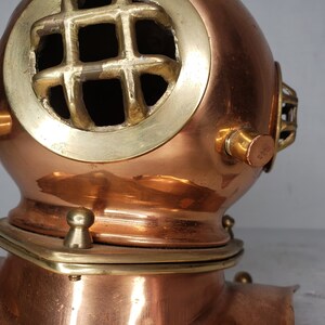 Vintage Scuba Diving Helmet Decor 8 Copper and Brass Free Shipping to the Lower 48 image 6