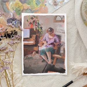 A proprio agio // pittura impressionistica vita quotidiana